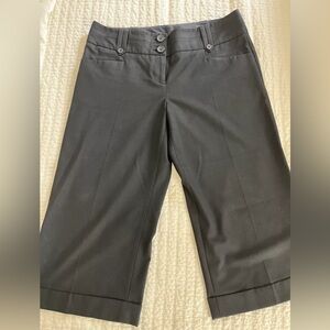 Classic Black Cropped Dress Pants for Women